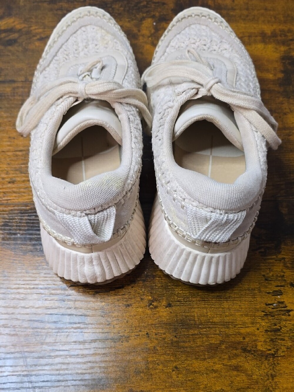 Dolce Vita Platform Crochet Woven Whipstitch Sneakers - Picture 4 of 6